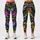 Neon Multicolor Camo for Yoga, Pilates, Gym Training and Everyday Activewear Leggings - 3