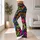 Neon Multicolor Camo for Yoga, Pilates, Gym Training and Everyday Activewear Leggings - 12