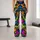 Neon Multicolor Camo for Yoga, Pilates, Gym Training and Everyday Activewear Leggings - 10