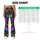 Neon Multicolor Camo for Yoga, Pilates, Gym Training and Everyday Activewear Leggings - 7