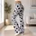 Black White Polka Dots for Yoga Pilates and Everyday Chic Women's Style Leggings - 12