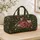 Dusty Mauve Roses And Garden Leaves For Weekend Getaways And Travel Quilted Weekend Bag - 4