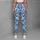 Powder Blue White Blossom Florals for Yoga Pilates and Everyday Style Leggings - 6