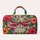 Tropical Hibiscus and Dragonfly Floral Style for Colorful Beach and Travel Getaways Quilted Weekend Bag - 6