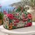 Tropical Hibiscus and Dragonfly Floral Style for Colorful Beach and Travel Getaways Quilted Weekend Bag - 5