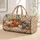 Watercolor Autumn Pumpkins Sage Foliage and Fine Bows for Cozy Seasonal Getaways Quilted Weekend Bag - 1