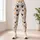 Black Apricot Heart Motifs for Yoga, Pilates and Everyday Casual Style Leggings - 4