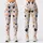 Black Apricot Heart Motifs for Yoga, Pilates and Everyday Casual Style Leggings - 1