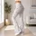 Ivory Pinstripes and Tiny Bows for Pilates, Balletcore Fitness and Everyday Athleisure Leggings - 12