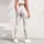 Ivory Pinstripes and Tiny Bows for Pilates, Balletcore Fitness and Everyday Athleisure Leggings - 5