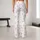 Ivory Pinstripes and Tiny Bows for Pilates, Balletcore Fitness and Everyday Athleisure Leggings - 10