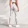 Ivory Pinstripes and Tiny Bows for Pilates, Balletcore Fitness and Everyday Athleisure Leggings - 5