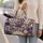 Purple Dragonflies and Wildflowers for Romantic Garden Escapes and Weekend Getaways Quilted Weekend Bag - 2
