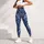 Indigo Paisley Florals for Yoga, Pilates and Everyday Studio-to-Street Wear for Women Leggings - 6