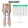 Black Orange Cat and Dog Paw Prints for Yoga, Pilates and Everyday Pet Lover Style Leggings - 7