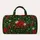 Emerald Holly and Candy Cane Holiday Garden for Festive Winter Getaways Quilted Weekend Bag - 6