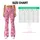 Pink Heart Motif for Yoga, Pilates, and Everyday Wear for Women Leggings - 7