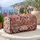 Pink Gingerbread Village and Snowy Trees for Cozy Christmas Getaways Quilted Weekend Bag - 5
