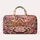 Pink Gingerbread Village and Snowy Trees for Cozy Christmas Getaways Quilted Weekend Bag - 6