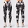 Playful White Cats on Charcoal for Yoga, Pilates, and Everyday City Adventures Leggings - 3