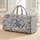 Navy Seashells And Starfish Motifs For Coastal Getaways And Relaxed Beachside Travel Quilted Weekend Bag - 1