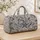 Navy Seashells And Starfish Motifs For Coastal Getaways And Relaxed Beachside Travel Quilted Weekend Bag - 4