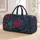 Jewel-Toned Rose and Gold Florals for Romantic Getaways and Weekend Escapes Quilted Weekend Bag - 1