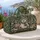 White Bear Among Snowy Pines and Gifts for Cozy Winter Holiday Getaways and Travel Quilted Weekend Bag - 5