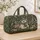 White Bear Among Snowy Pines and Gifts for Cozy Winter Holiday Getaways and Travel Quilted Weekend Bag - 4