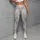Silver Ripple Waves for Yoga, Pilates, Commuting and Everyday Activewear Leggings - 4