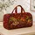 Autumn Harvest Corn, Pumpkin Pie and Orchard Leaves for Cozy Fall Getaways Quilted Weekend Bag - 4