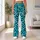 Aqua Leopard Spots for Yoga, Pilates, and Everyday City Style Leggings - 10