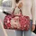 Pink Santa And Holly Holiday Cheer For Cozy Christmas Travel And Festive Getaways Quilted Weekend Bag - 2