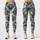 Green And White Camouflage For Yoga, Pilates And Everyday Activewear Leggings - 3