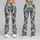 Green And White Camouflage For Yoga, Pilates And Everyday Activewear Leggings - 9
