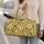 Sunny Yellow Daisy Meadow Blooms for Lakeside Picnics, Beach Days and Summer Travel Quilted Weekend Bag - 2