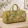 Sunny Yellow Daisy Meadow Blooms for Lakeside Picnics, Beach Days and Summer Travel Quilted Weekend Bag - 4