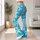 White Coconut Palms on Turquoise for Yoga, Pilates, and Island Escapes Leggings - 12