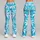 White Coconut Palms on Turquoise for Yoga, Pilates, and Island Escapes Leggings - 9