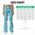 White Coconut Palms on Turquoise for Yoga, Pilates, and Island Escapes Leggings - 7