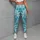 White Coconut Palms on Turquoise for Yoga, Pilates, and Island Escapes Leggings - 5