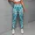 White Coconut Palms on Turquoise for Yoga, Pilates, and Island Escapes Leggings - 4