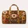 Rust Mustard Daisy Patchwork for Autumn Park Trips, Travel and Cozy Getaways Quilted Weekend Bag - 6