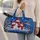 Snowman Family and Snowflakes for Cozy Winter Travel and Festive Holiday Getaways Quilted Weekend Bag - 2