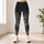 Charcoal Leopard Zebra Blend for Gym Training and Outdoor Running Leggings - 4