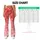 Coral Hand-Drawn Hearts for Yoga, Running, and Everyday Fitness for Women Leggings - 7