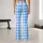 Sky Blue And White Gingham Checks For Yoga, Pilates And Everyday Active Style For Women Leggings - 10