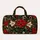 Red White Blossoms and Candy Canes for Festive Holiday Travel and Cozy Winter Getaways Quilted Weekend Bag - 6