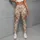 Rust Red Wildflower Scatter for Yoga, Pilates and Everyday Outings Leggings - 5