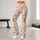 Rust Red Wildflower Scatter for Yoga, Pilates and Everyday Outings Leggings - 11